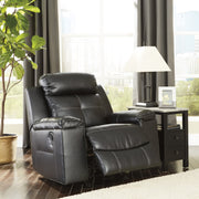 Kempten Black LED Rocker Recliner - bellafurnituretv