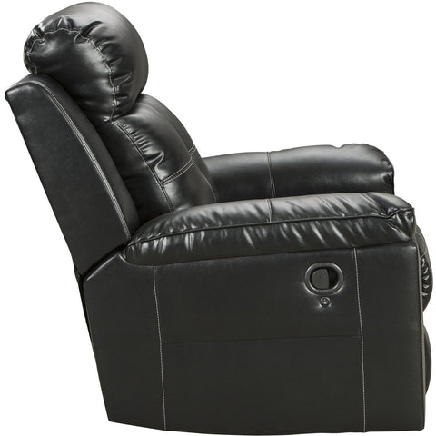 Kempten Black LED Rocker Recliner - bellafurnituretv