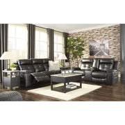 [SPECIAL] Kempten Black LED Reclining Living Room Set - bellafurnituretv