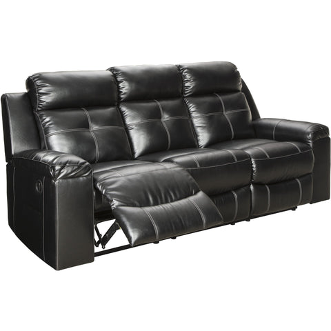 Kempten Black LED Reclining Sofa - bellafurnituretv