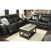 [SPECIAL] Kempten Black LED Reclining Living Room Set - bellafurnituretv
