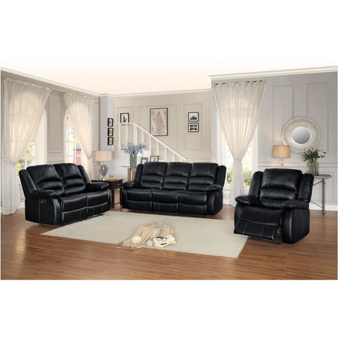 [SPECIAL] Jarita Black Reclining Living Room Set - bellafurnituretv