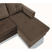 [SPECIAL] Phelps Chocolate Reversible Sofa Chaise - bellafurnituretv
