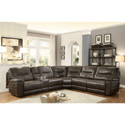 Columbus Brown Reclining Sectional - bellafurnituretv