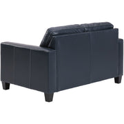 Altonbury Blue Leather Loveseat - bellafurnituretv