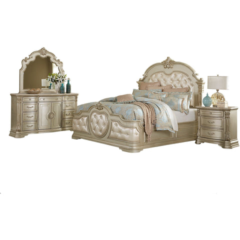 [SPECIAL] Antoinetta Champagne Panel Bedroom Set - bellafurnituretv