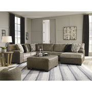 Abalone Chocolate RAF Sectional - bellafurnituretv