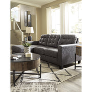 Venaldi Gunmetal Living Room Set - bellafurnituretv