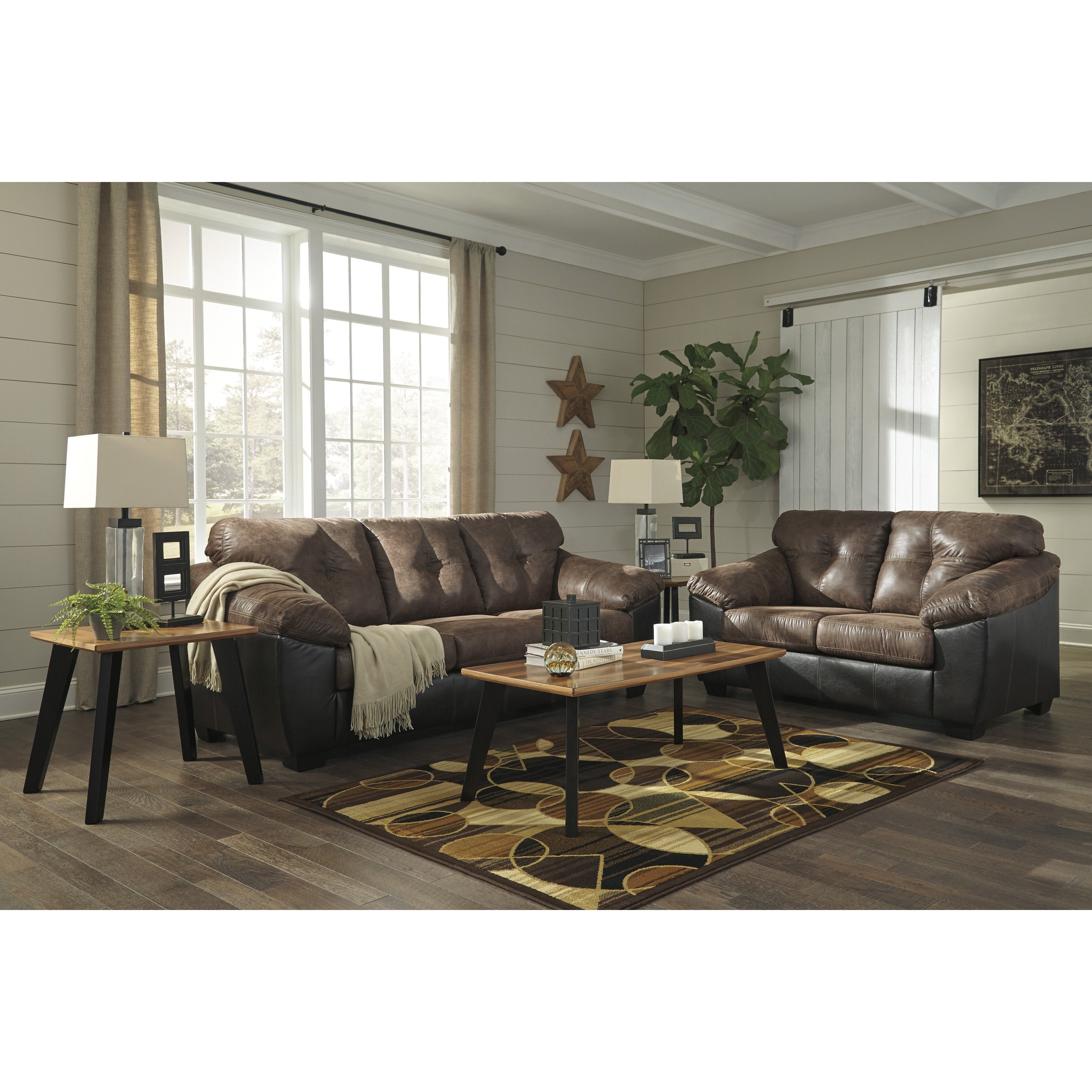 Gregale Coffee Living Room Set Bella Furniture