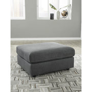 Candela Charcoal Oversized Accent Ottoman - bellafurnituretv