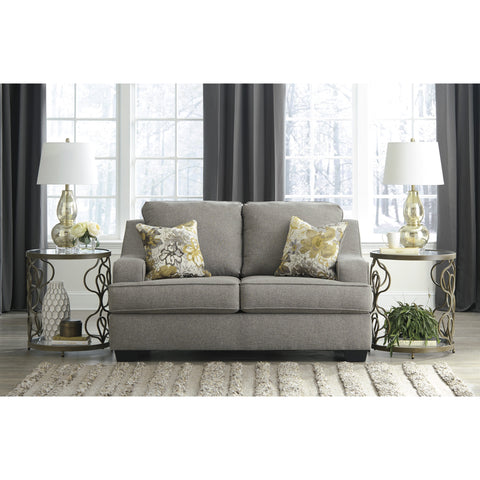 Mandee Pewter Loveseat - bellafurnituretv