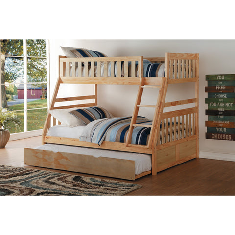 Bartly Pine Twin/Full Bunk Bed | B2043 - bellafurnituretv