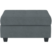 Maston Dark Gray Ottoman - bellafurnituretv