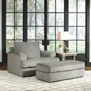 Soletren Ash Oversized Accent Ottoman - bellafurnituretv