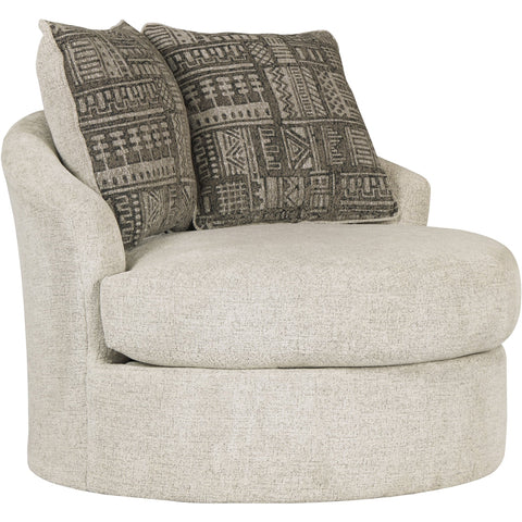 Soletren Stone Swivel Accent Chair - bellafurnituretv