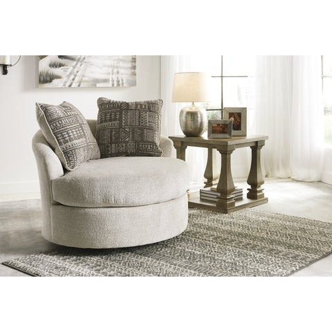 Soletren Stone Swivel Accent Chair - bellafurnituretv