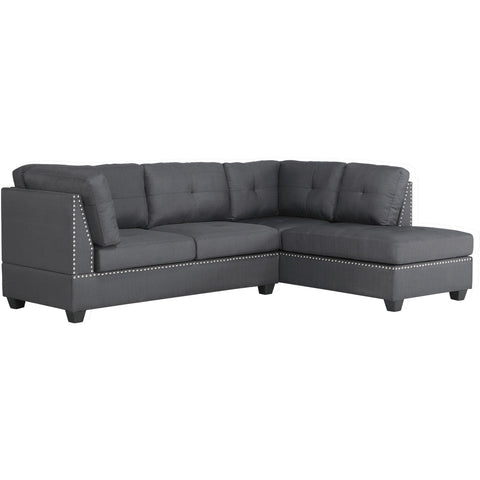 [SPECIAL] Dasha Dark Gray Sectional - bellafurnituretv