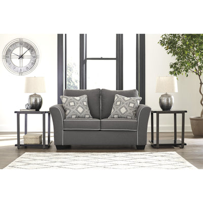 Domani Charcoal Loveseat - bellafurnituretv