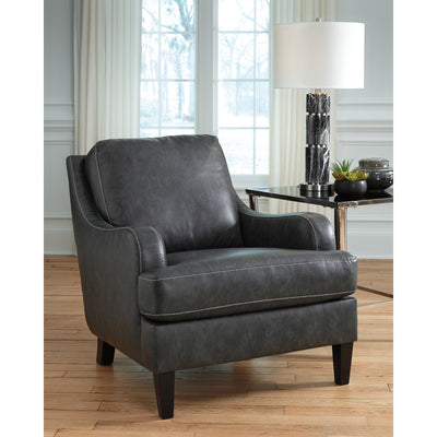 Trillo Dark Gray Accent Chair - bellafurnituretv