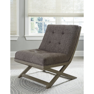 Sidewinder Taupe Accent Chair - bellafurnituretv
