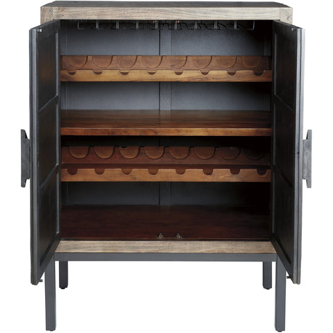 Premridge Antique Gray Bar Cabinet - bellafurnituretv