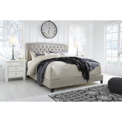 Jerary Khaki Queen Upholstered Bed - bellafurnituretv