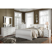 Anarasia White Sleigh Bedroom Set - bellafurnituretv