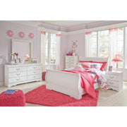 Anarasia White Youth Sleigh Bedroom Set - bellafurnituretv