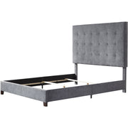 Dolante Gray Tufted Queen Upholstered Bed - bellafurnituretv