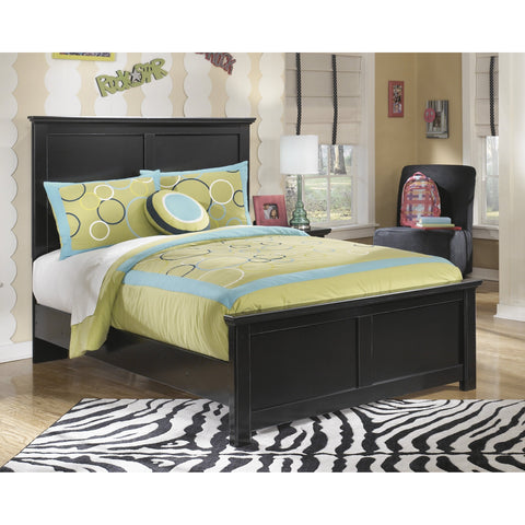 Maribel Black Full Panel Bed - bellafurnituretv