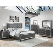 Refino Gray LED Panel Bedroom Set - bellafurnituretv