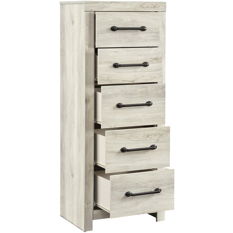 Cambeck Whitewash Narrow Chest - bellafurnituretv