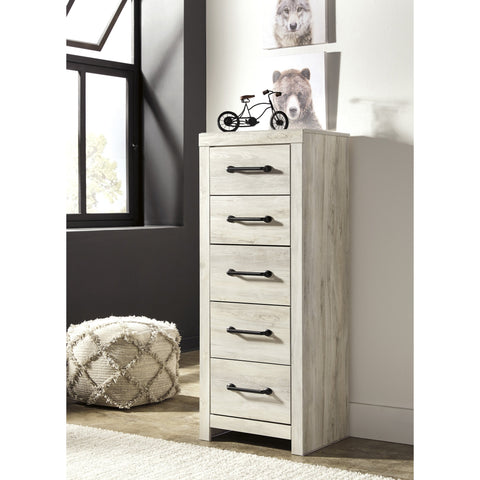 Cambeck Whitewash Narrow Chest - bellafurnituretv