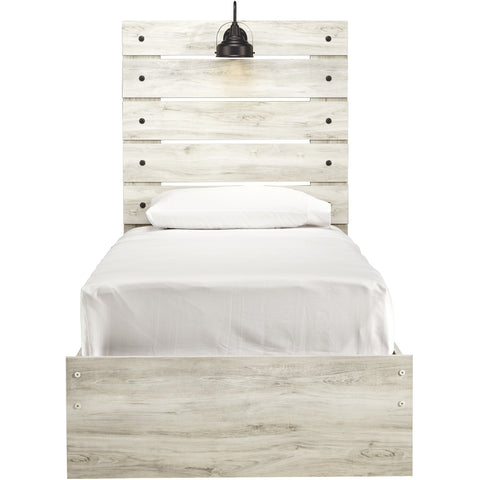 Cambeck Whitewash Twin Panel Bed - bellafurnituretv