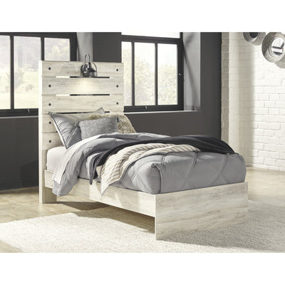 Cambeck Whitewash Twin Panel Bed - bellafurnituretv