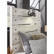 Cambeck Whitewash Twin Footboard Storage Bed - bellafurnituretv