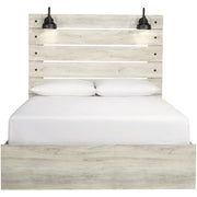 Cambeck Whitewash Queen Panel Bed - bellafurnituretv