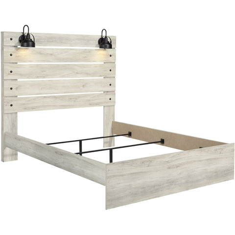 Cambeck Whitewash Queen Panel Bed - bellafurnituretv