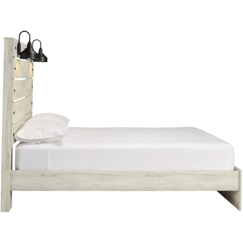 Cambeck Whitewash Queen Panel Bed - bellafurnituretv