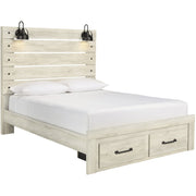 Cambeck Whitewash Queen Footboard Storage Bed - bellafurnituretv