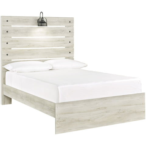 Cambeck Whitewash Full Panel Bed - bellafurnituretv