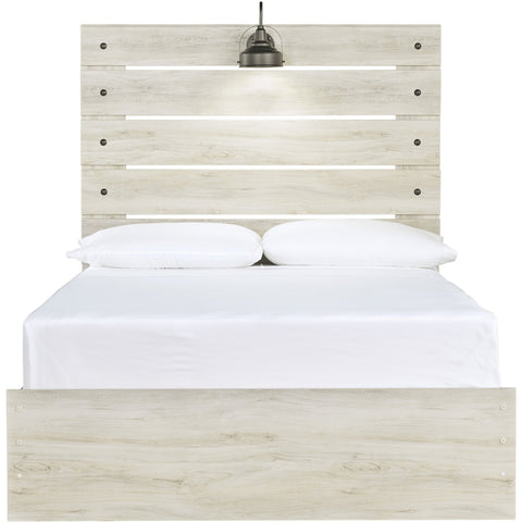 Cambeck Whitewash Full Panel Bed - bellafurnituretv