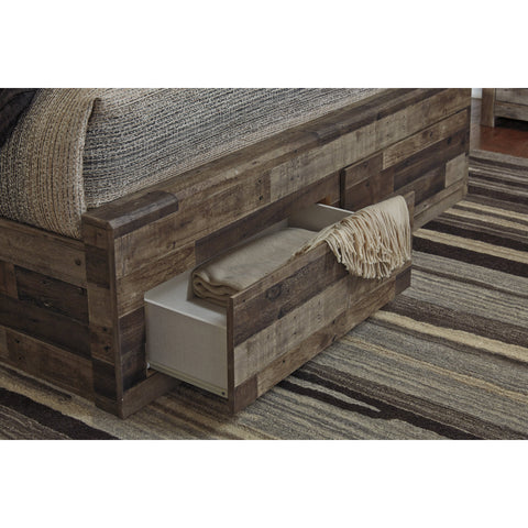 Derekson Gray Footboard Storage Platform Bedroom Set | B200 - bellafurnituretv