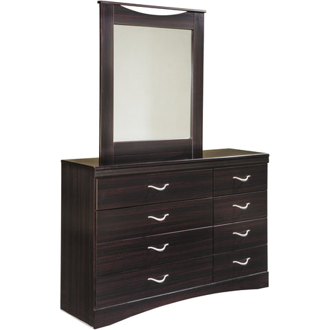 Zanbury Merlot Mirror - bellafurnituretv