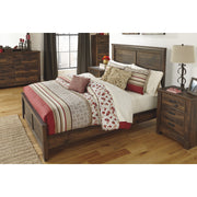 Quinden Dark Brown Panel Bedroom Set | B246 - bellafurnituretv