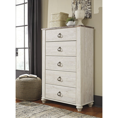 Willowton Whitewash Chest | B267 - bellafurnituretv