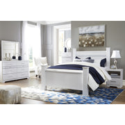 [SPECIAL] Jallory White Poster Bedroom Set - bellafurnituretv