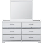 Jallory White Mirror - bellafurnituretv