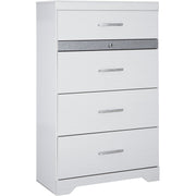 Jallory White Chest - bellafurnituretv