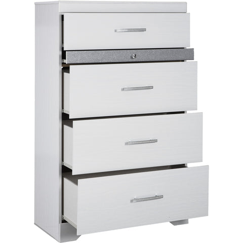 Jallory White Chest - bellafurnituretv